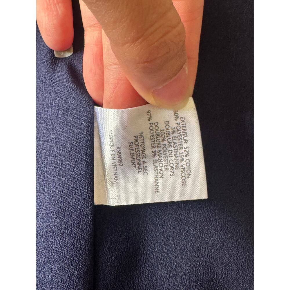 Jonathan Simkhai Structured Stripe Blazer Midnigh… - image 5